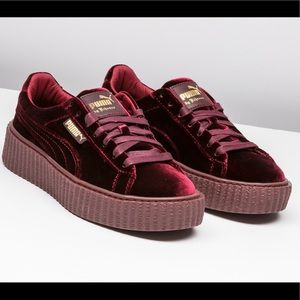 NEW IN BOX Velvet Fenty Puma Creeper Size 7